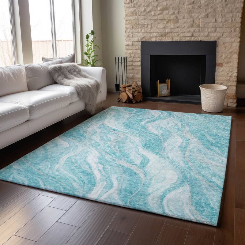 Premium Washable Super Soft Abstract Contemporary Mayfield Rug