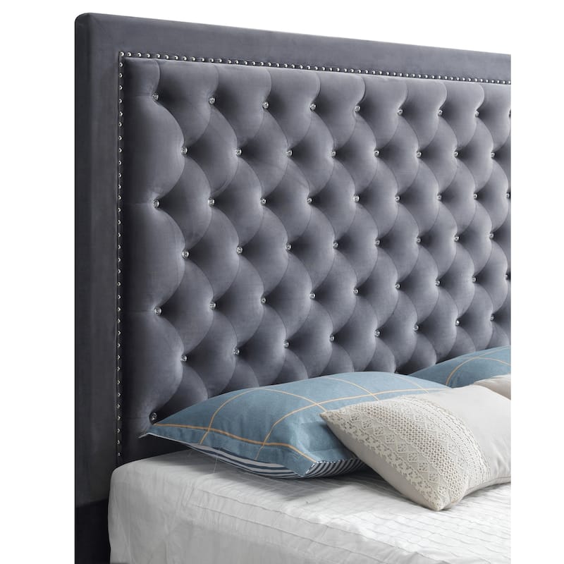 Alba Upholstered King Panel Bed