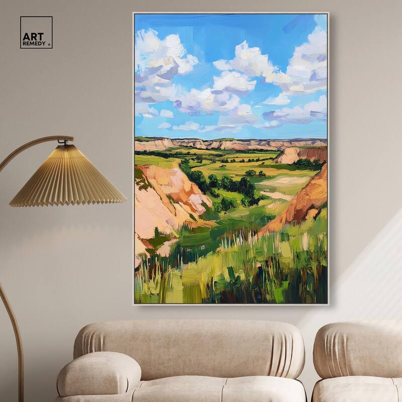 Rolling Hills and Sky I Canvas by Art Remedy