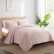 preview thumbnail 3 of 65, 3-Piece Reversible Ultra Lighweight Coverlet Premium Microfiber Quilt Set