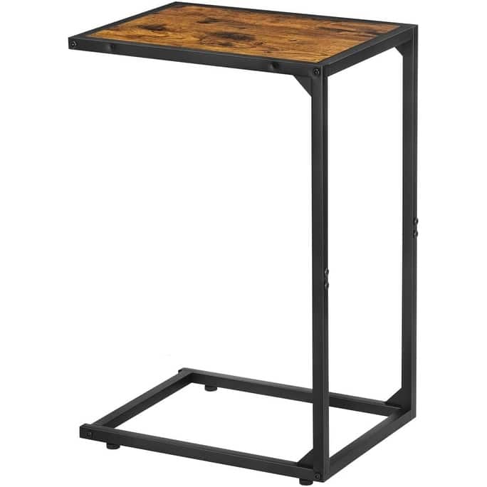 C Shaped End Table for Couch