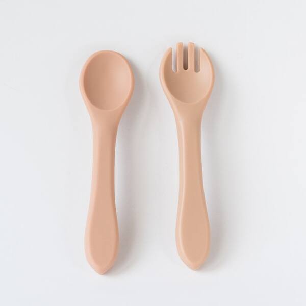 slide 2 of 5, Apricot Spoon and Fork Set