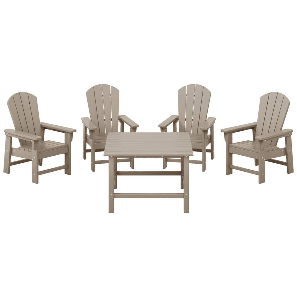 Laguna Kids Adirondack 5-Piece Square Table Dining Set