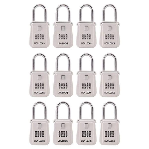 Shop Lion Locks 1500 Key Storage Realtor Lock Box With Set Your Own Combination 12 Pack White Overstock 26891771