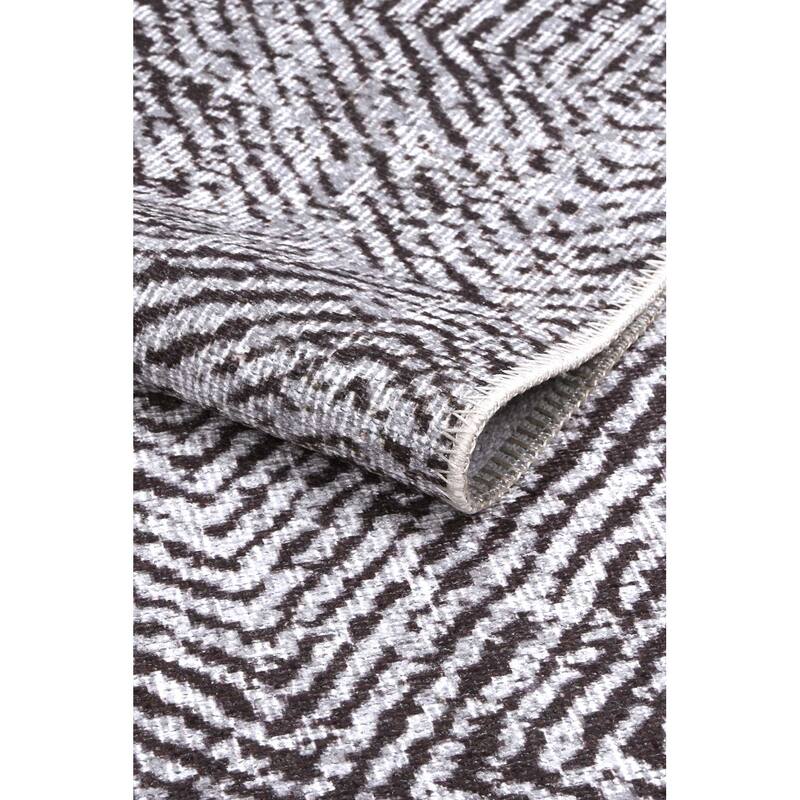 The Rug Collective Contemporary Lauro Grey - Machine Washable Area Rug