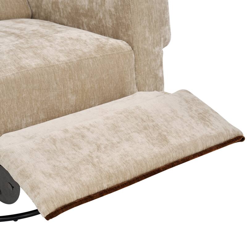 Manual Recliner Nursery Recliner Chair Swivel Rocker Recliner Sofa for Living Room, Bedroom Home Theaters and Nursery