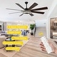 preview thumbnail 58 of 118, 20"/24"/72" Oaks Aura Cotti Low Profile Dimmable Smart Ceiling Fan with Lights 6-Speed Flush Mount Modern Remote