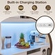 preview thumbnail 7 of 8, Gymax 73'' Tall Kitchen Pantry Storage Cabinet w/ LED Lights and Power