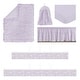 preview thumbnail 2 of 4, Sweet Jojo Designs 6p Crib Bedding + BreathableBaby Breathable Mesh Liner Purple Floral Rose Girl Solid Lavender