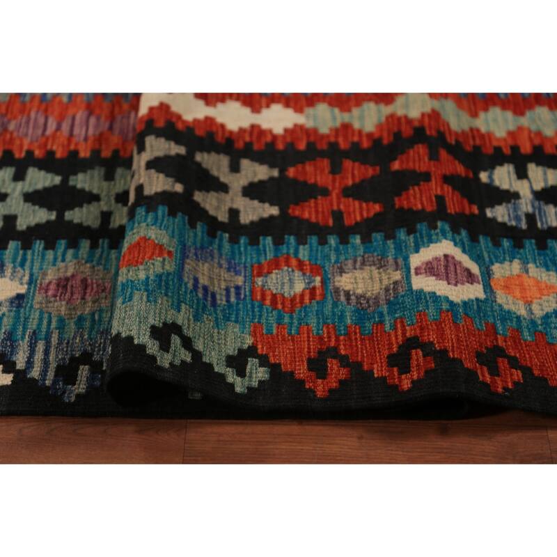 Kilim Oriental Large Rug Hand-Woven Wool Carpet - 10'4"x 16'5"