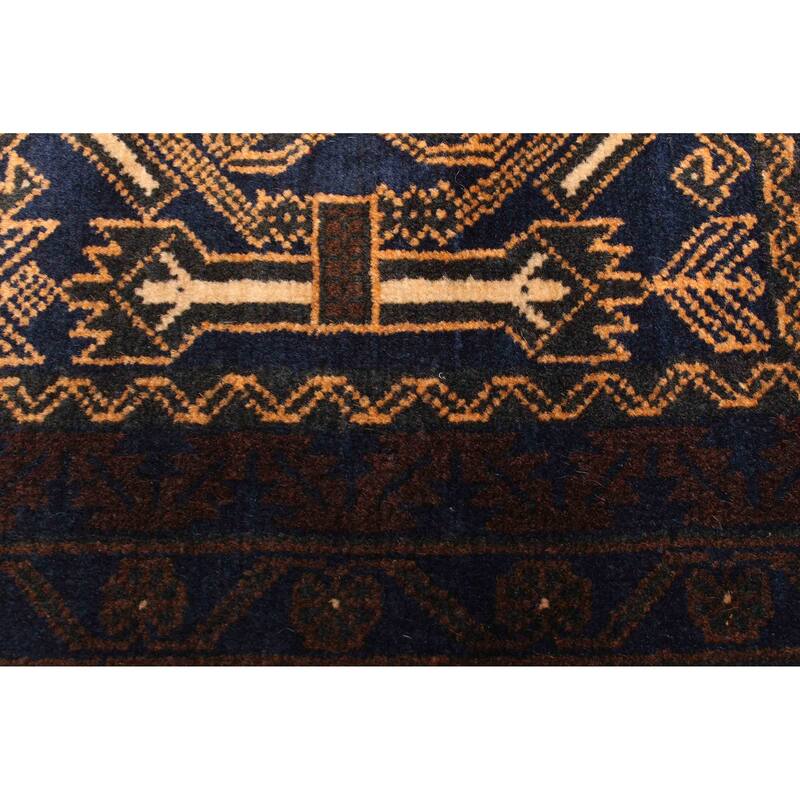 ECARPETGALLERY Hand-knotted Teimani Brown Wool Rug - 2'11 x 4'11