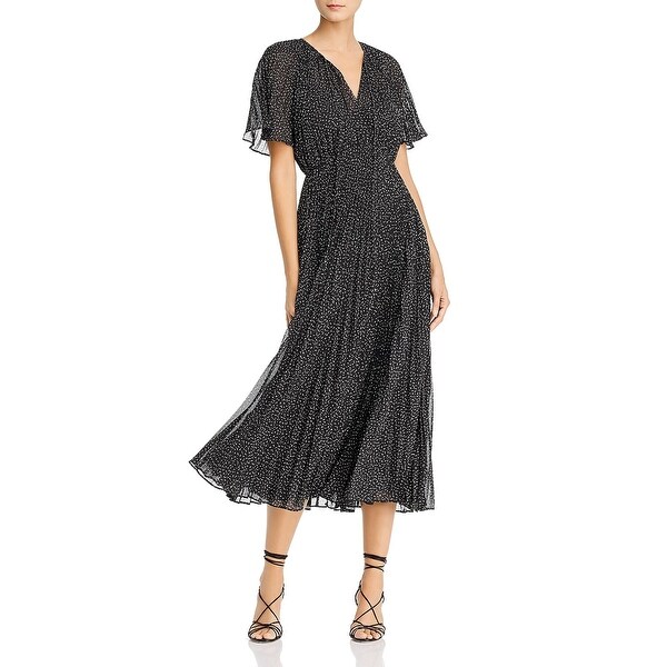 jill jill stuart pleated chiffon dress