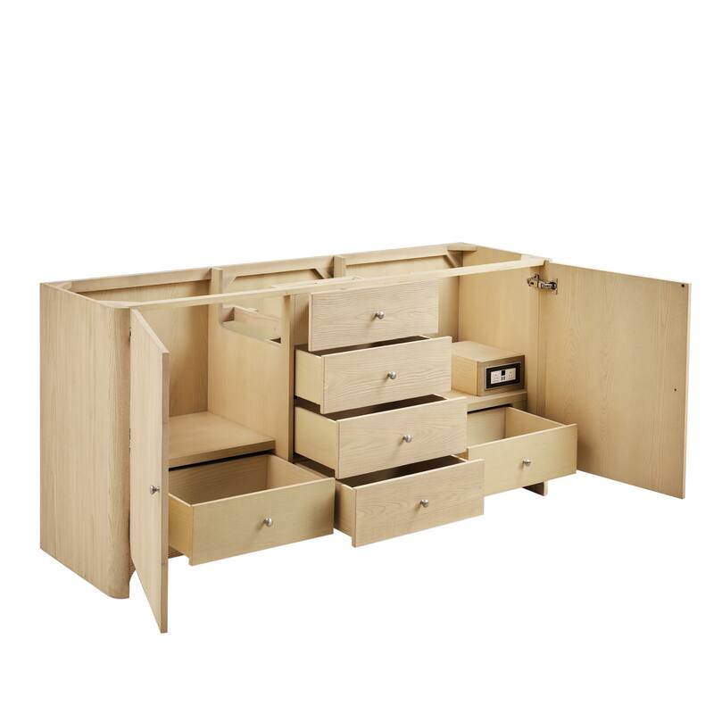Gracyn 72" Double Vanity, Coastal Driftwood - 72