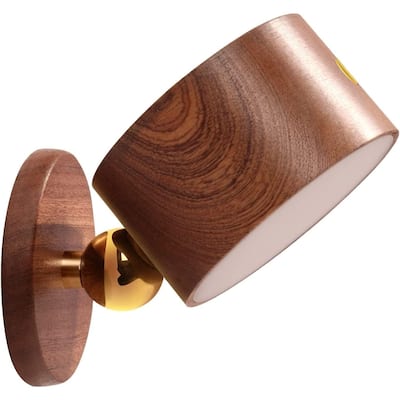 Led reading light natural wall light wood cabinet light