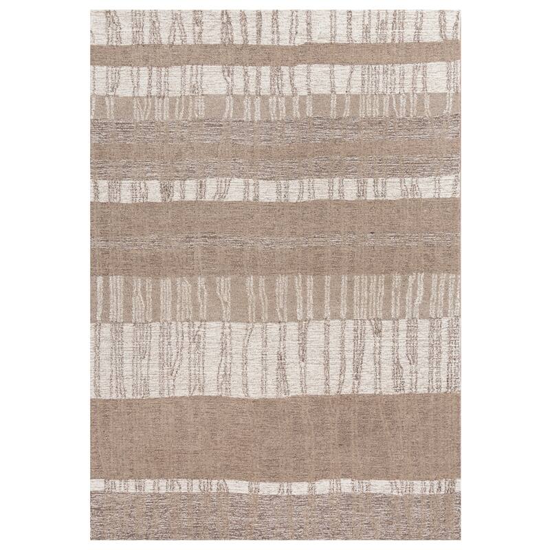 Alora Decor Wondrous Hand-tufted Wool Rug - 5' x 7'6" - Brown