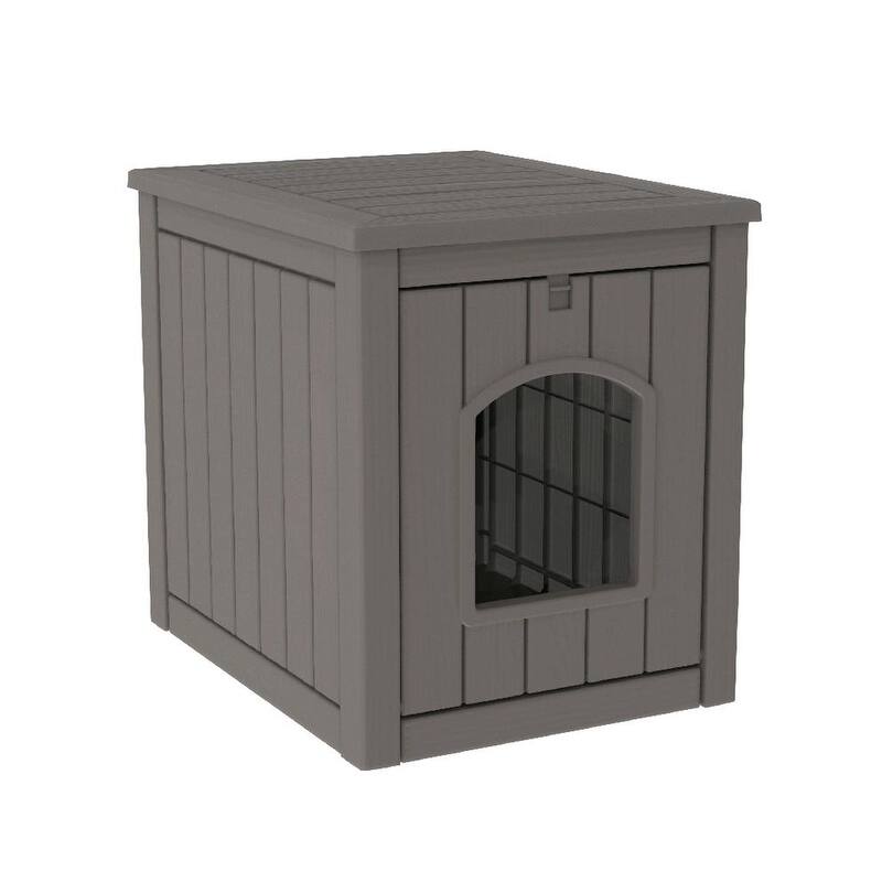 30GAL Multi-Functional Cat Litter Box Furniture - Elegant Enclosed House with Odor Control, Easy Assembl