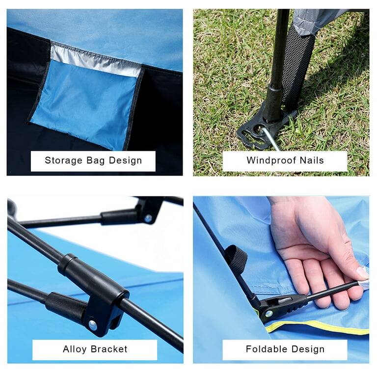 4Person Instant Pop Up Camping Tent,Easy Set Up Family Camping Tents