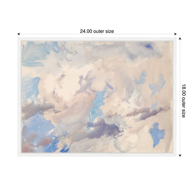 Kate and Laurel Sky circa 1910 John Singer Sargent by Nostalgia Prints Framed Canvas Wall Art Print