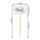preview thumbnail 2 of 4, 50 White 5" Bamboo Thank You Tags with Sustainable Skewers Picks