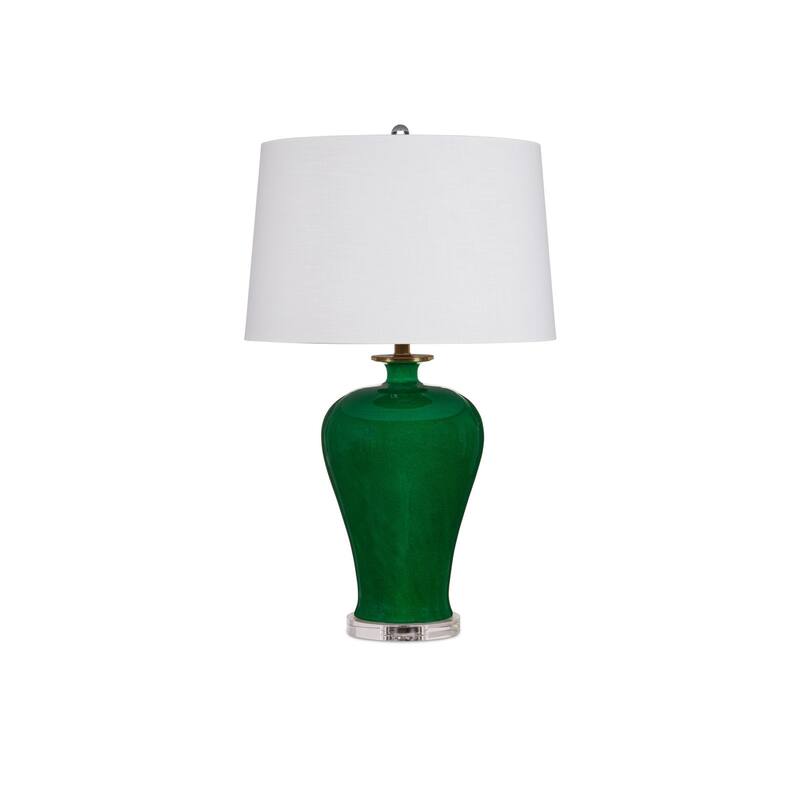 Currey & Company Imperial Green Table Lamp - 31"h x 19"dia