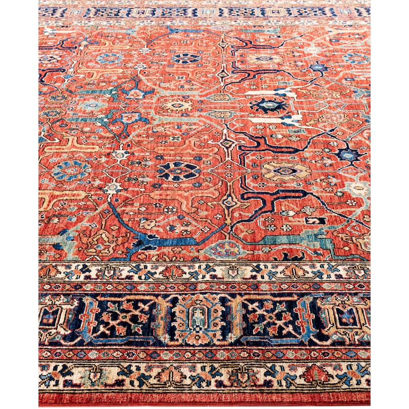Serapi One-of-a-Kind Hand-Knotted Area Rug - Red - 7' 10" x 9' 10"