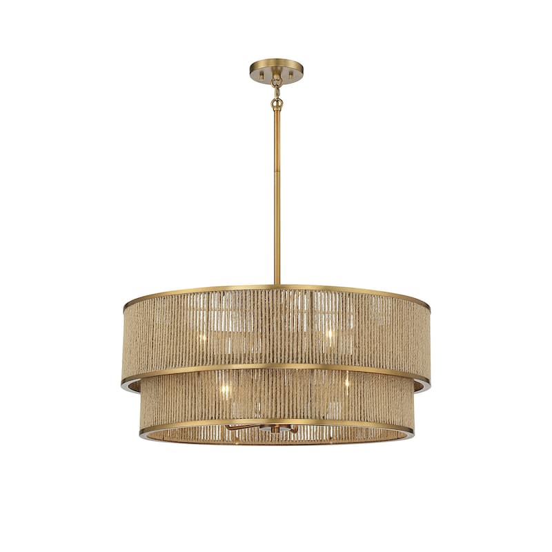 Savoy House 7-1774-6 Ashburn 6 Light 28" Wide Drum Chandelier
