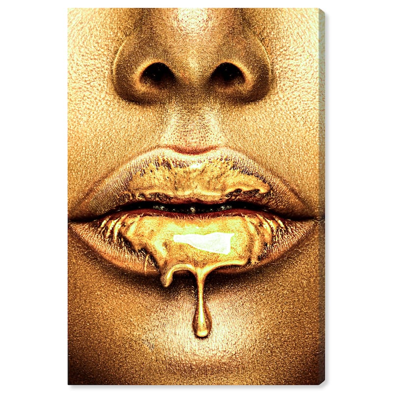 Wynwood Studio Canvas Fashion and Glam Pure Caramel Gold Gold and Bohemian & Eclectic Wall Art Canvas Print