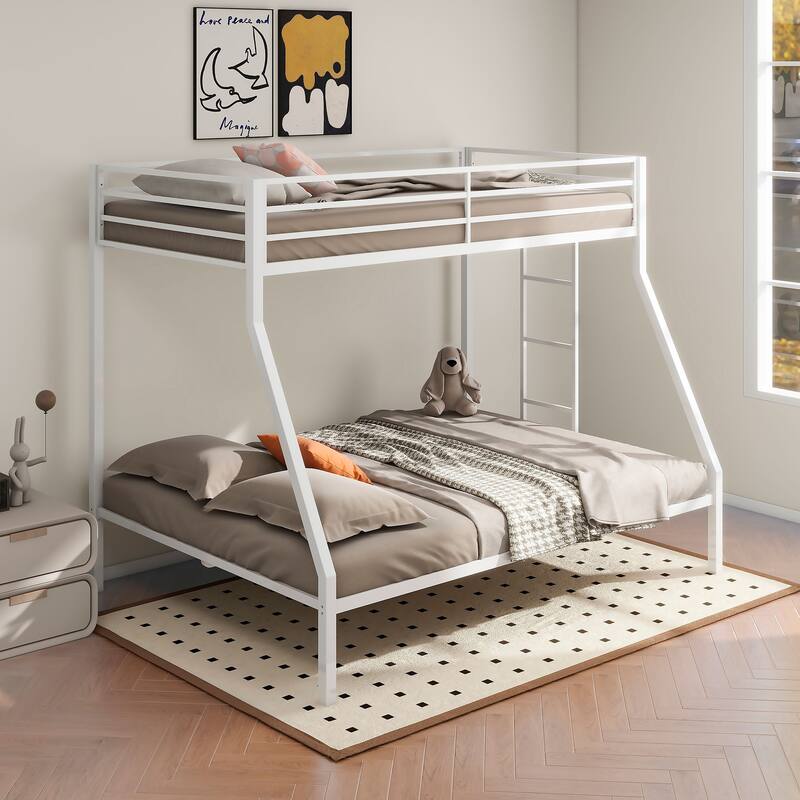 Alevera Metal Bunk Bed with Ladder