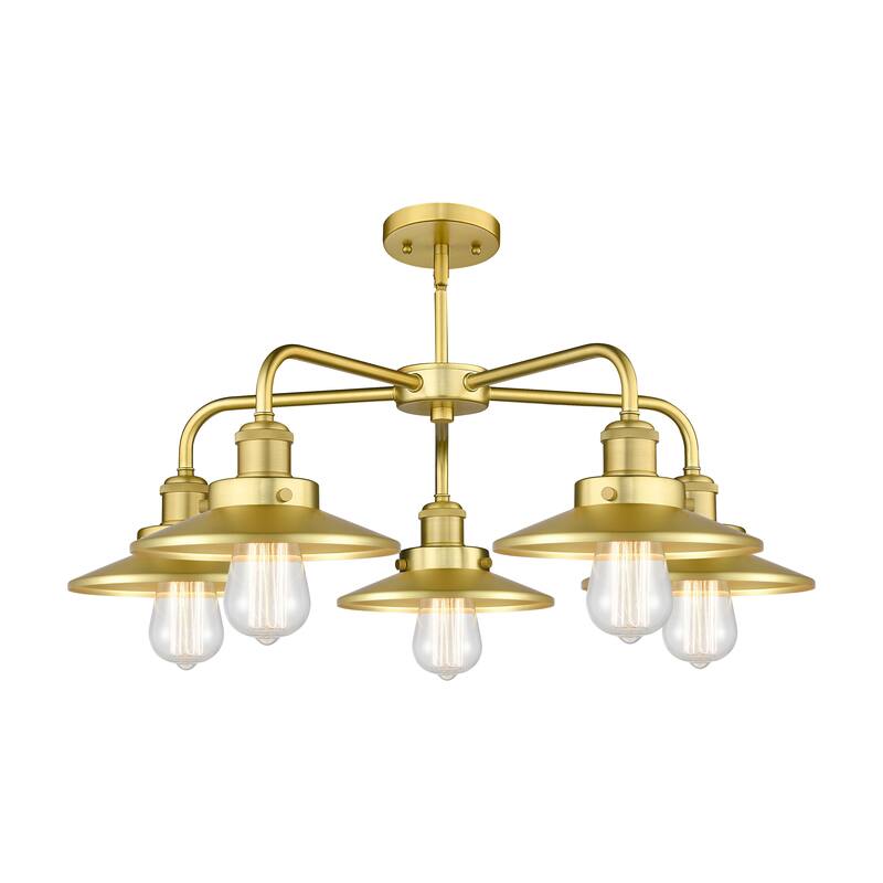 Innovations Lighting Ballston Urban - 5 Light 26" Stem Hung Chandelier
