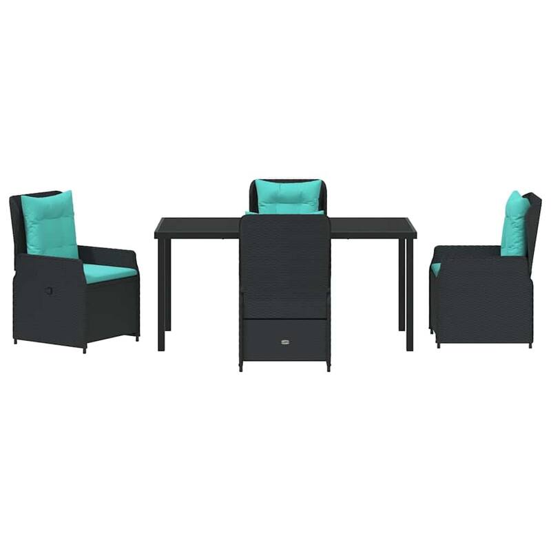vidaXL Garden Dining Set Poly rattan