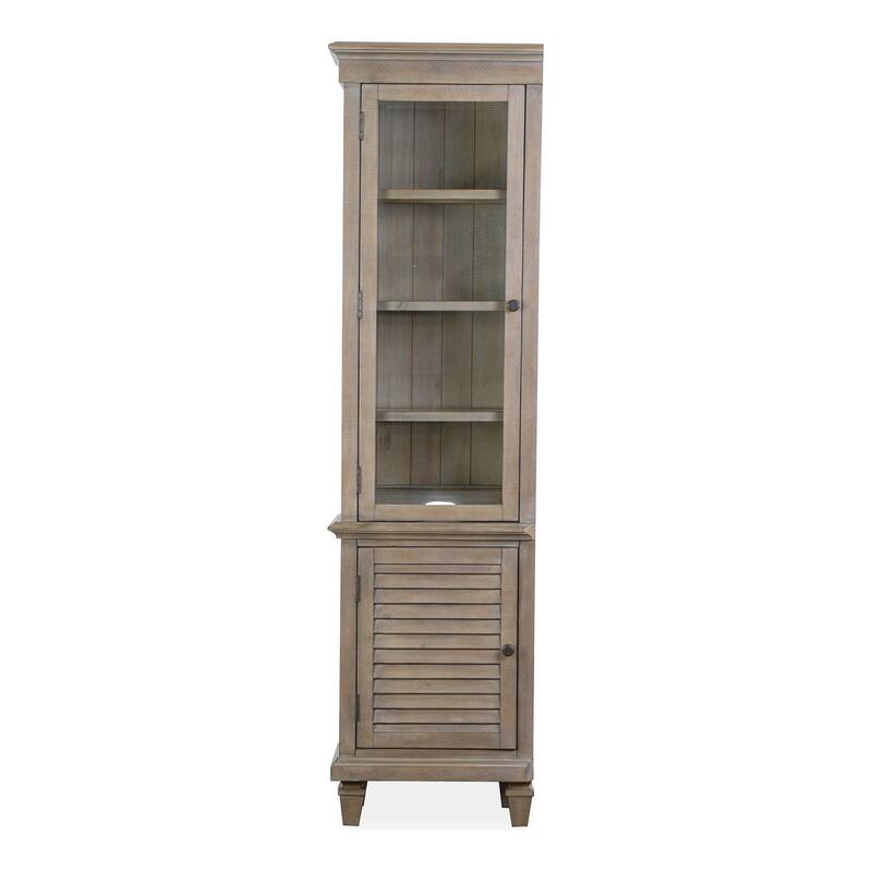 Magnussen Home Calistoga Dovetail Grey Entertainment Wall - W x D x H