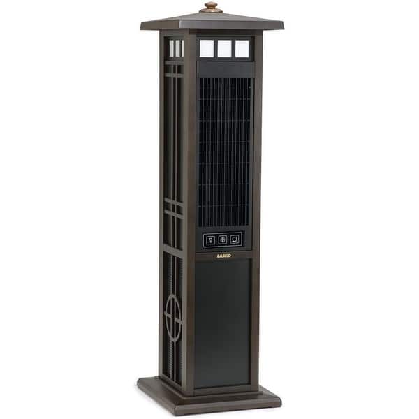 Lasko 4890 50 In. Elegant Outdoor Tower Fan with Remote Control brown