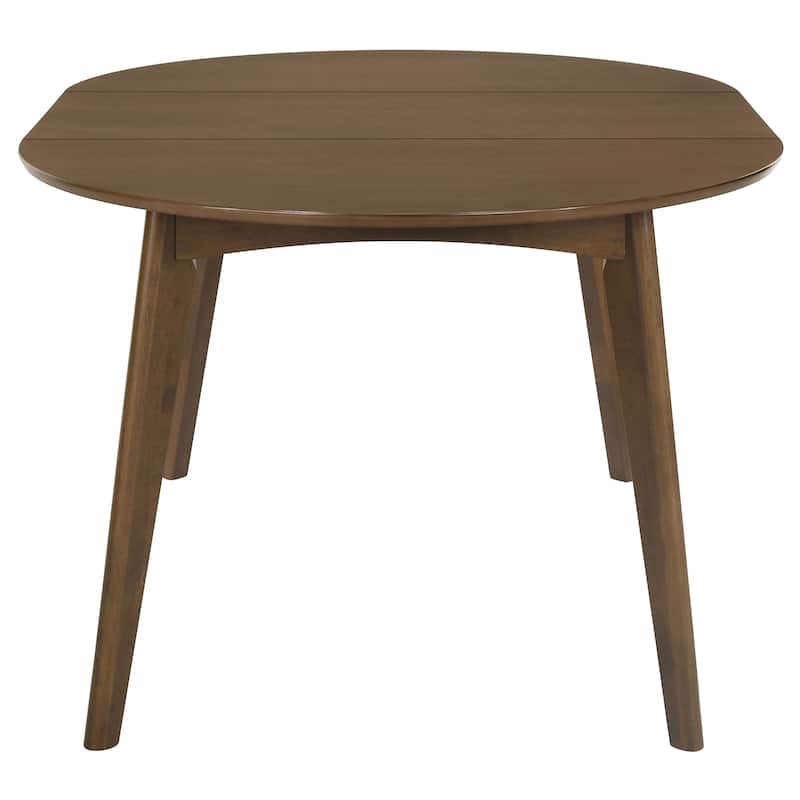 Jedda Oval 60-inch Extension Leaf Dining Table Dark Walnut