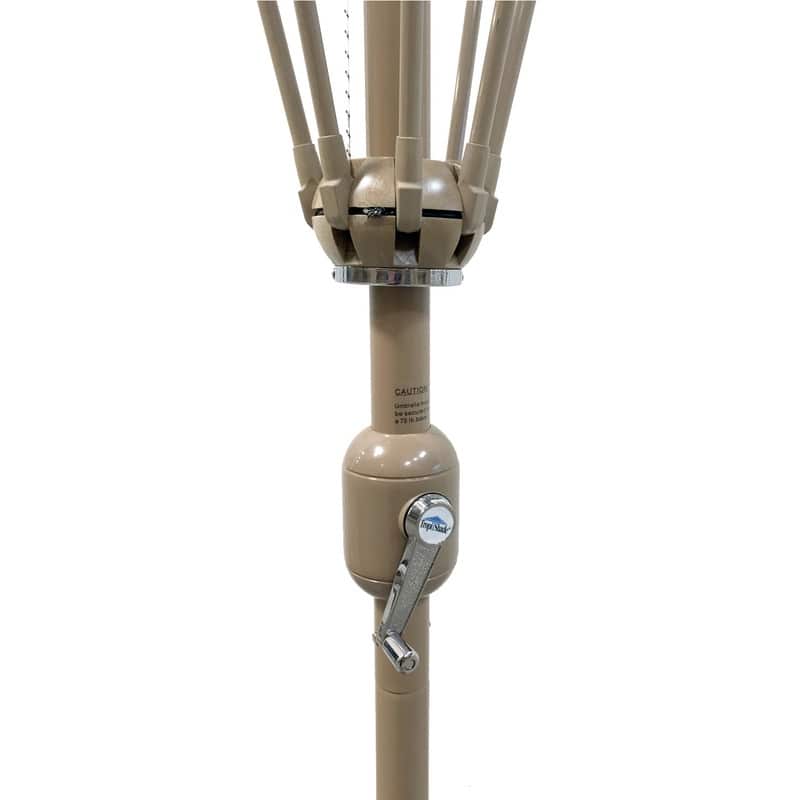 Tropishade 11' Market Umbrella with Sunbrella 5484 Brass