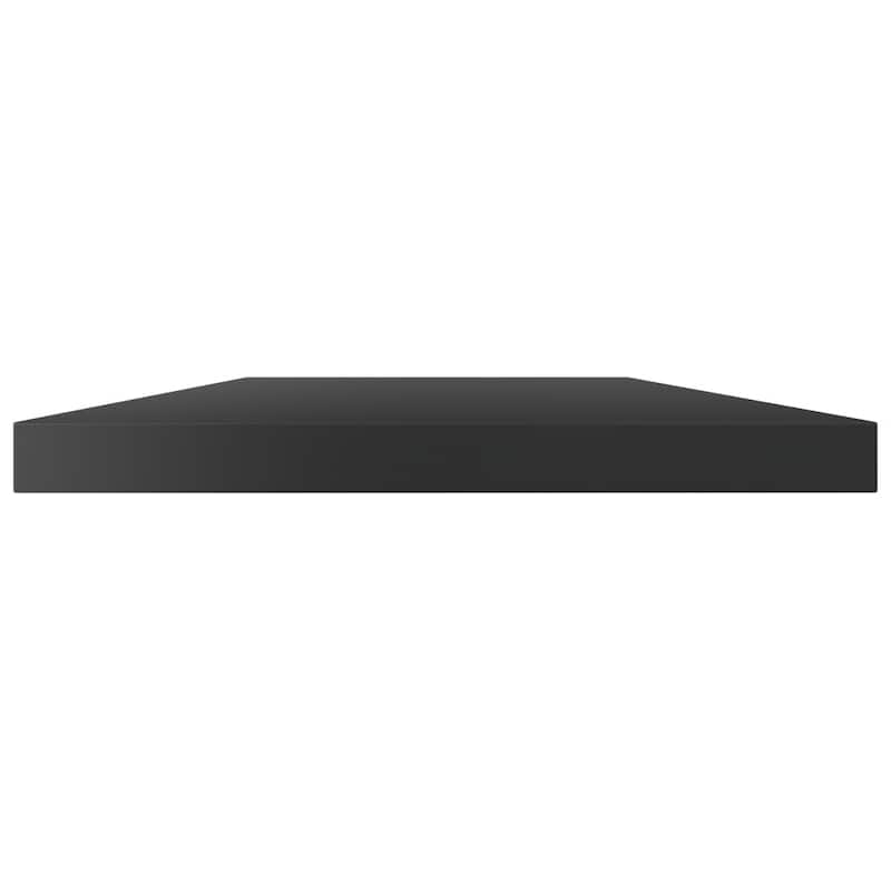 vidaXL Bookshelf Boards 4 pcs High Gloss Black 39.4"x7.9"x0.6" Chipboard