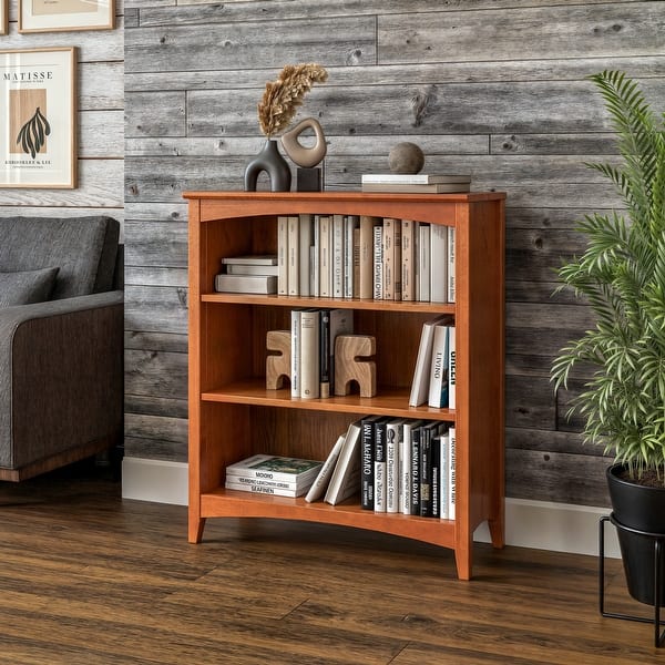 Shaker Style Bookcase - 36"H - Cherry