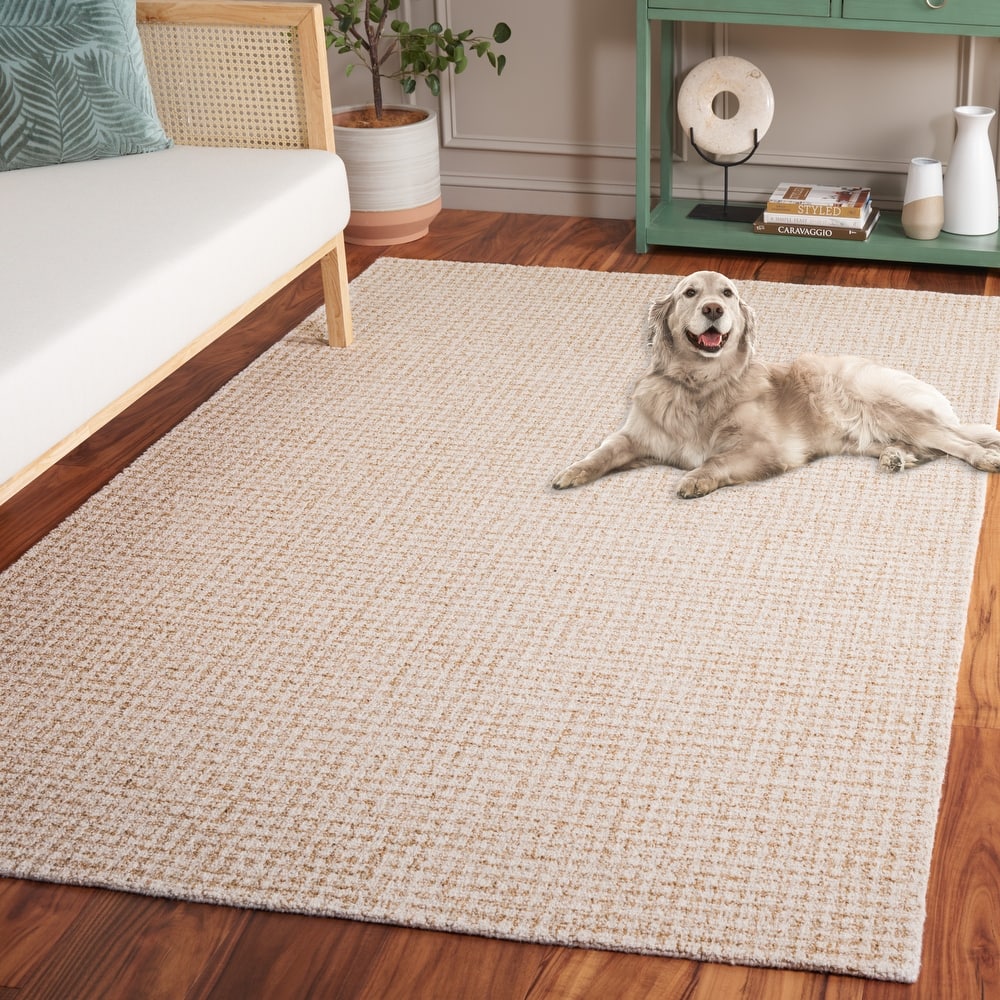 SAFAVIEH Handmade Ebony Alime Contemporary Wool Rug