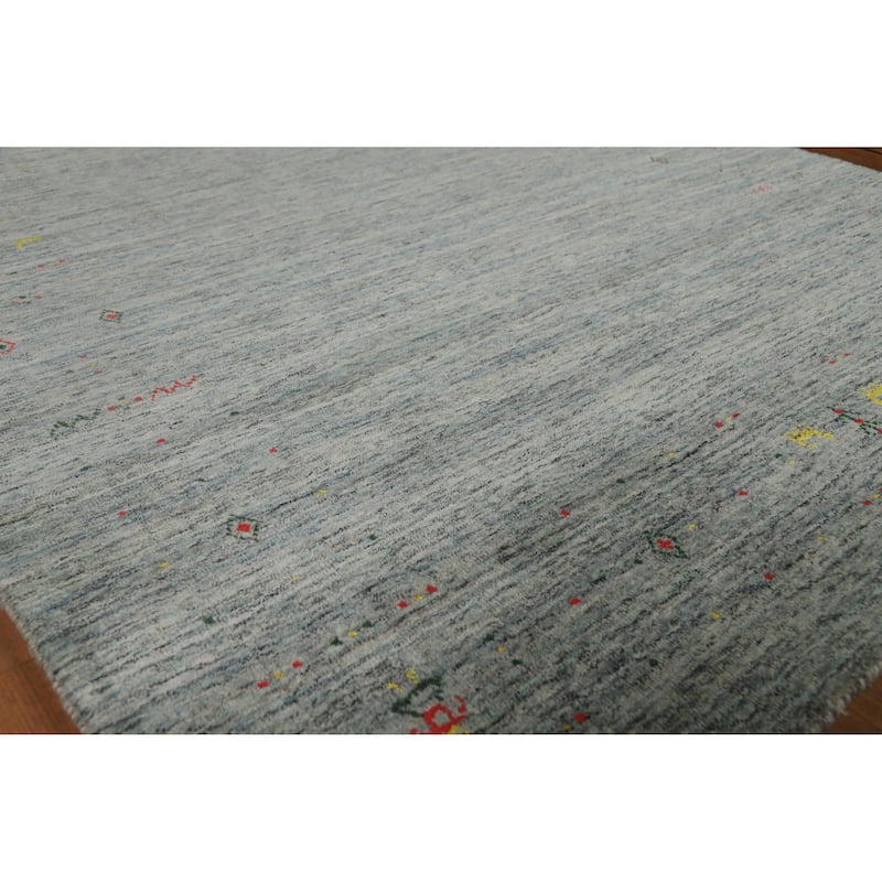 Hand Knotted Oriental 100% Wool Carpet Tribal Tribal Multi-Colored Gabbeh Area Rug - 7' 11'' X 5' 3''