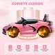 preview thumbnail 3 of 44, 12V Kids Ride on Car Licensed Corvette Battery Powered Car Toddles Electric Sports Car Toy