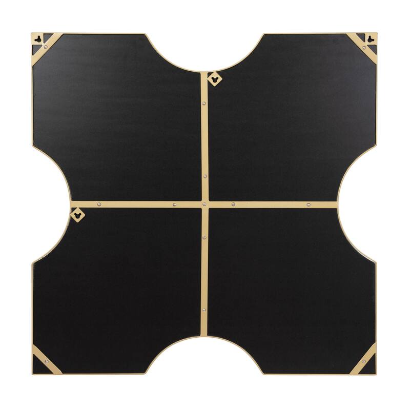 Varaluz Extra 30-inch Black X-Frame Mirror