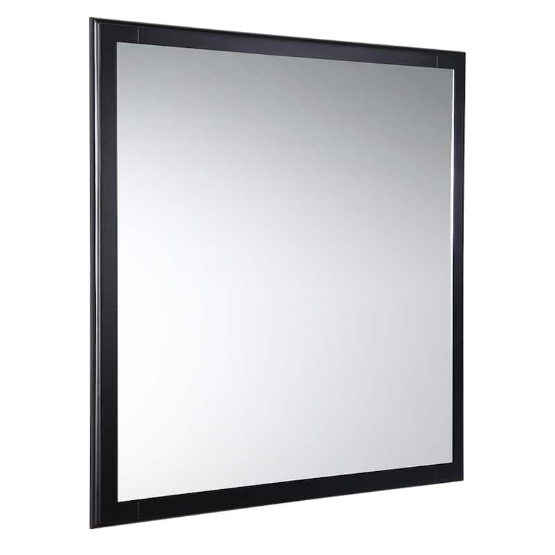 Fresca Oxford 32" x 32" Framed Bathroom Mirror - Espresso