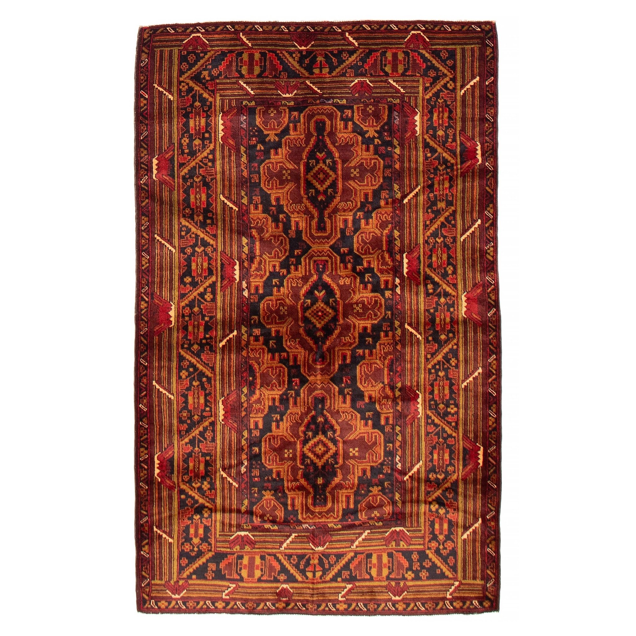 Teimani Red Rug 3'9" x 6'5" - 3'9 x 6'5