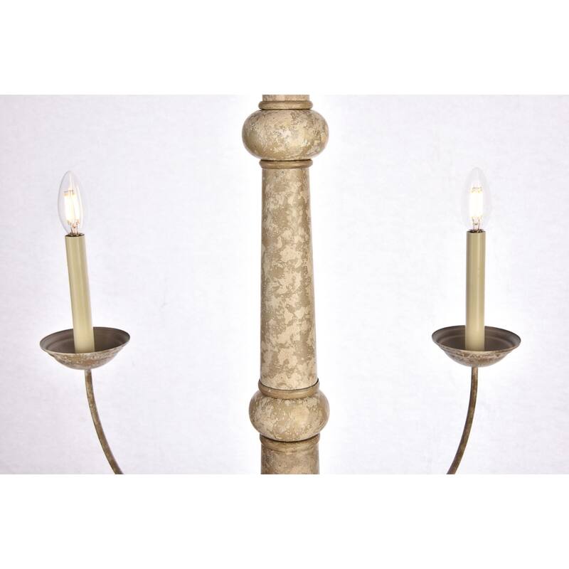 Elegant Lighting Merritt 6 Light 39-13/16" Wide Taper Candle