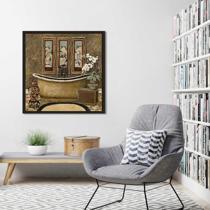 "Asian Warmth II" Print on Floating Canvas
