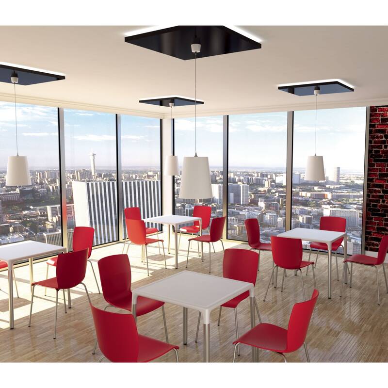 28" Beige Square Outdoor Patio Dining Table