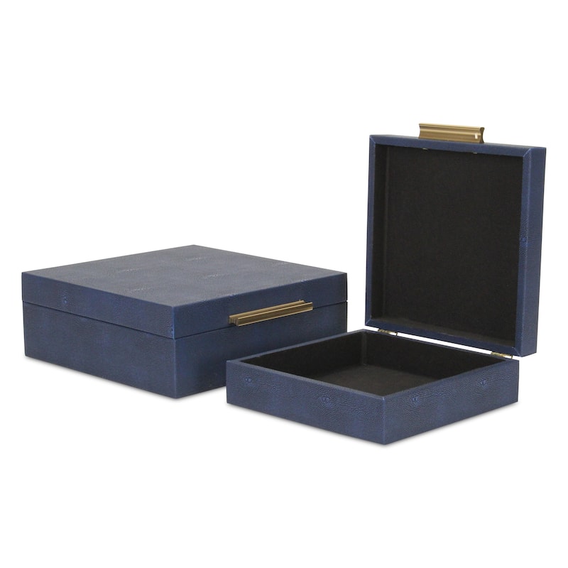 Lusan Black Vinyl Decorative Box Set