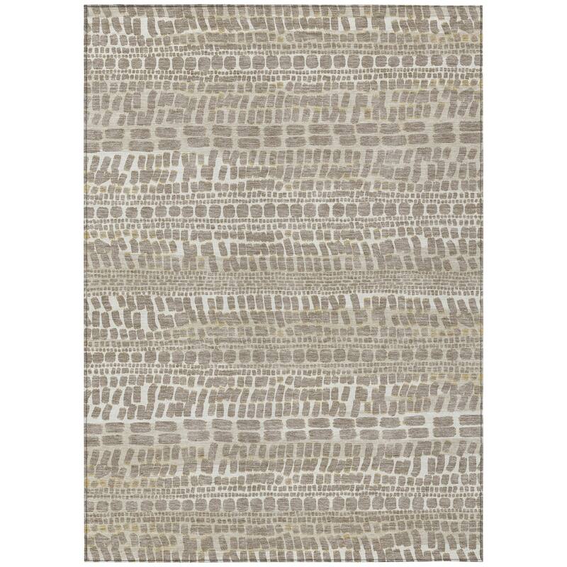 Machine Washable Indoor/ Outdoor Modern Winfield Chantille Rug