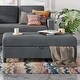 preview thumbnail 69 of 95, Futzca Modern L-shaped Convertible Sectional Sofa w/ Reversible Chaise