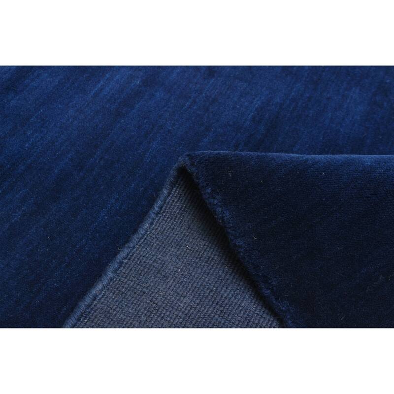 ECARPETGALLERY Hand Loomed Kashkuli Gabbeh Dark Blue Wool Rug - 2'10 x 4'10