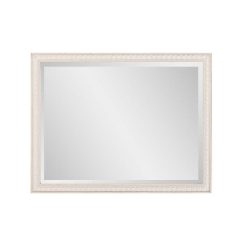 Beaded Vanity Mirror - Natural - 34H x 30W x 4D